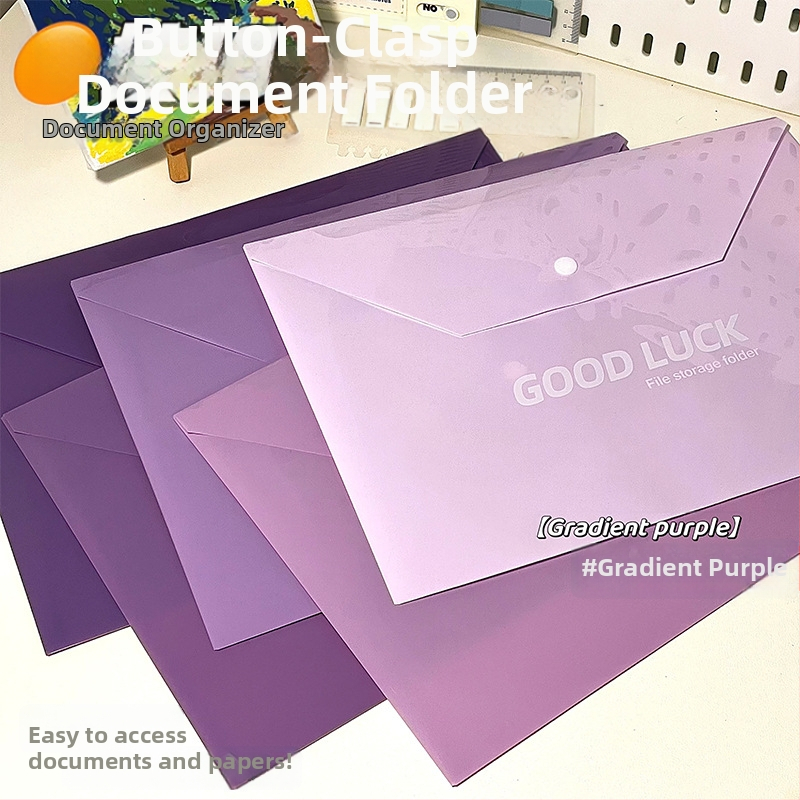 Snaps dokumentu kabatiņa A4, plastmasa, biezums 0,5 cm, 1 lappuses ietilpība, pielāgošana pieejama, ar drukātu logotipu