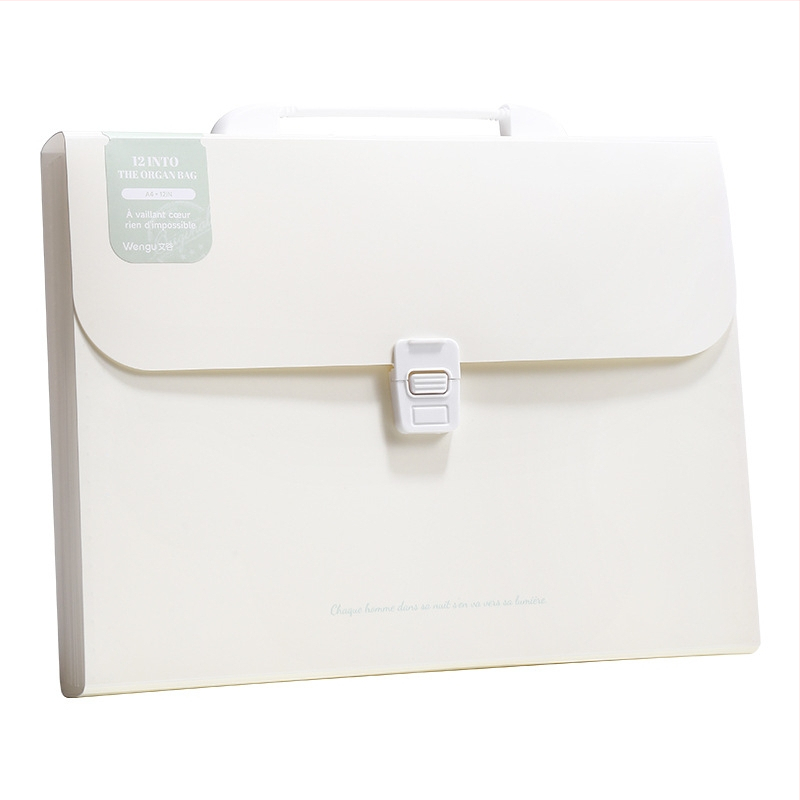 Guigu A4 Pārvadājamais daudzslāņu failu organizators, 12 nodalījumi, PP materiāls, 0,6 mm biezums