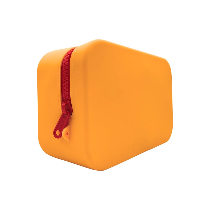Τσαντάκι μακιγιάζ από σιλικόνη, τετράγωνου σχήματος, πολλαπλής χρήσης, αδιάβροχη, εύκολο καθάρισμα, για ταξίδια και γραφείο