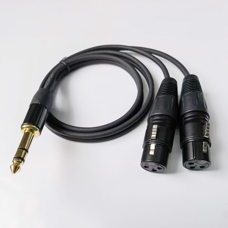 Benaste kábel zvukovej línie, trojžilný 65-otáčkový dvojitý XLR, kábel 1–2 pre mixážny pult/zesilovač/steréo/mikrofón, meďové jadro