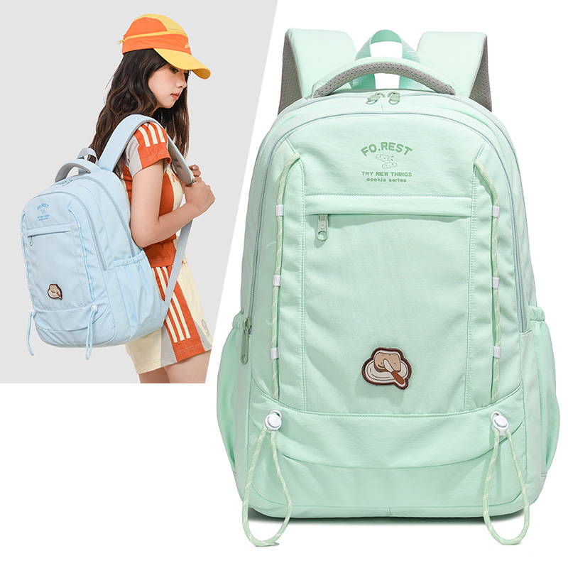 Ruksak u korejskom stilu, lagan i vodootporan, 20–35L, najlon, kompatibilan s 8-inčnim prijenosnikom, zakrivljene naramenice