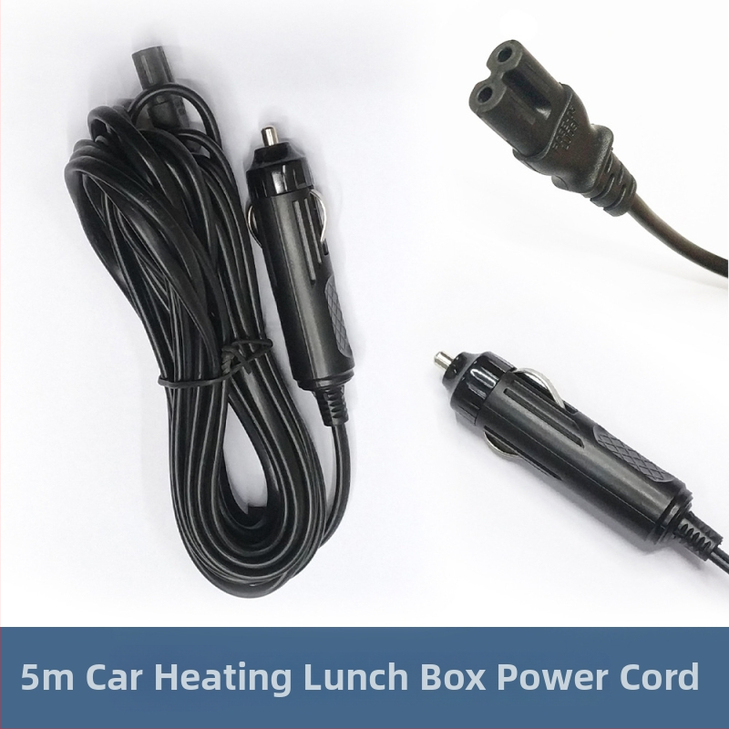 Napájací kábel pre auto teplovú box na obed; kábel s zapaľovačom; dĺžky 1,5 m, 3 m, 5 m a 10 m | Značka Yong Jin