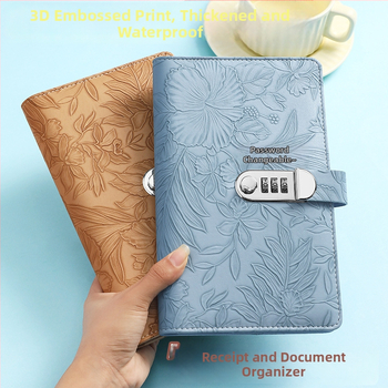 Ādas depozītu turētājs ar paroles aizslēgumu, reljefas sērija