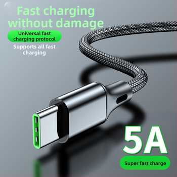 USB uholový dátový kábel pre rýchle nabíjanie s rozhraniami Lightning, Micro USB a Type-C; dĺžky 0,5/1/2 m; maximálny prúd 5A.