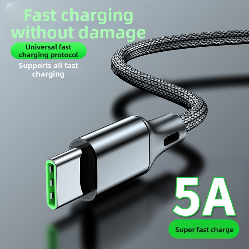 USB uholový dátový kábel pre rýchle nabíjanie s rozhraniami Lightning, Micro USB a Type-C; dĺžky 0,5/1/2 m; maximálny prúd 5A.