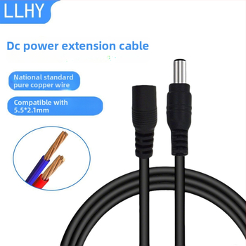 DC barošanas pagarinājuma kabelis videonovērošanai – 12V, tīra vara sirds, 3C sertifikāts, barošanas kabelis kamerām un maršrutētājiem