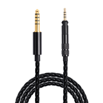 Koceta kabel za slušalice s bakrenim vodičem s premazom srebra, OFC bez kisika, srebrni sloj, kompatibilan s M50x/M40x/M70x i HD598/HD598SE/HD400Pro/HD560S/HD599