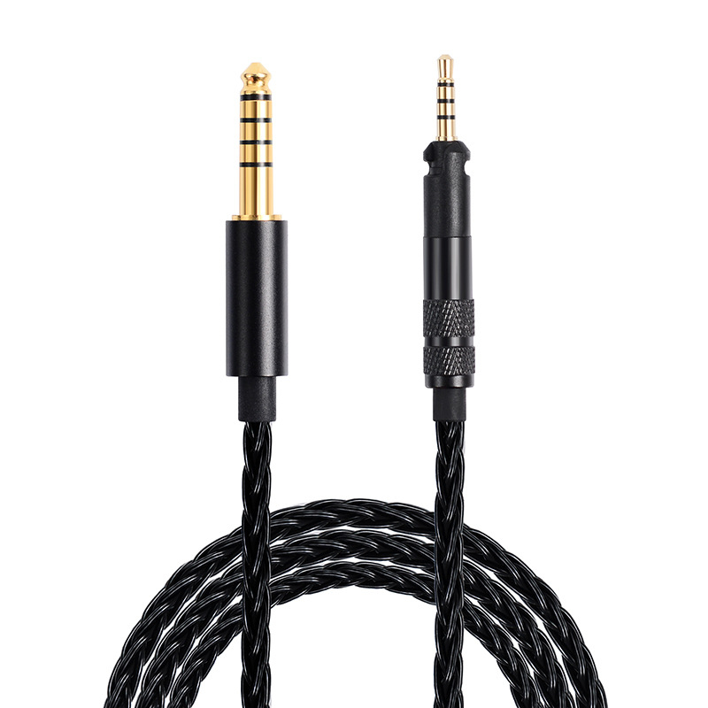 Koceta kabel za slušalice s bakrenim vodičem s premazom srebra, OFC bez kisika, srebrni sloj, kompatibilan s M50x/M40x/M70x i HD598/HD598SE/HD400Pro/HD560S/HD599