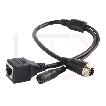Longtaida 6P avionski automobil IPC kamera adapter kabel s RJ45 kristalnom glavom i PVC kućištem