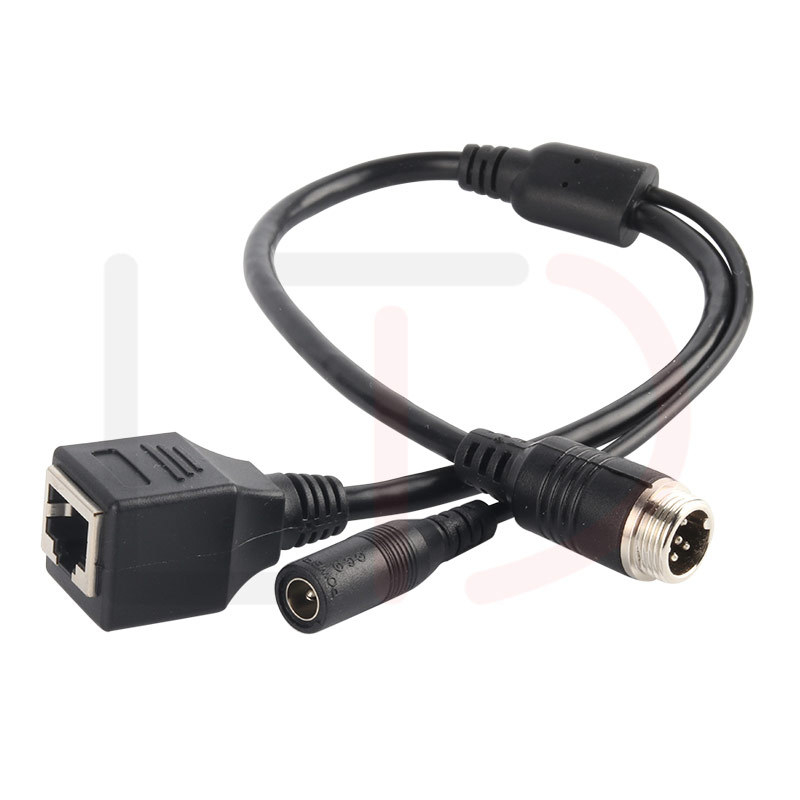 Longtaida 6P avionski automobil IPC kamera adapter kabel s RJ45 kristalnom glavom i PVC kućištem