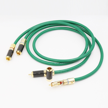 Audiophile RCA audio kabel s četiri jezgre, od čistog bakra sa srebrnim premazom, za HIFI pojačala i CD dekodere