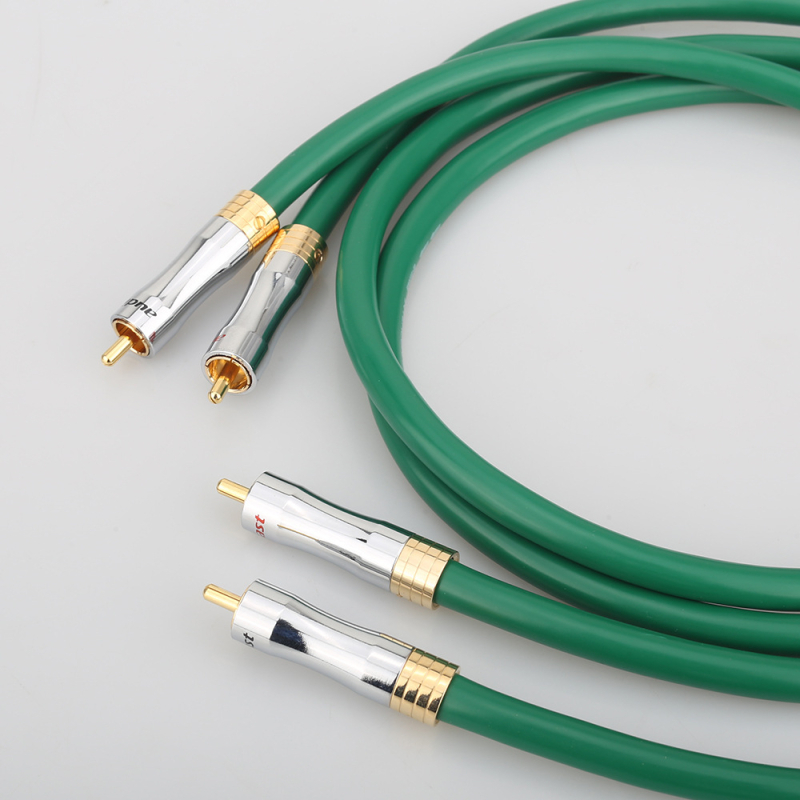 Audiophile RCA audio kabel s četiri jezgre, od čistog bakra sa srebrnim premazom, za HIFI pojačala i CD dekodere