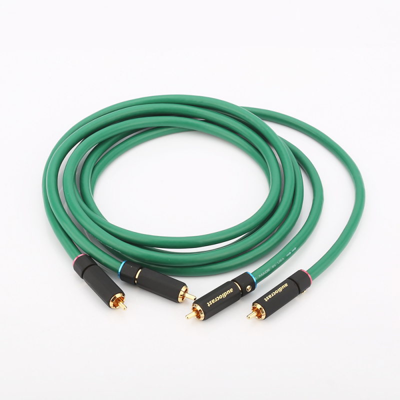Audiophile RCA audio kabel s četiri jezgre, od čistog bakra sa srebrnim premazom, za HIFI pojačala i CD dekodere