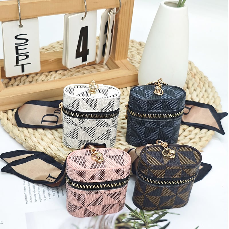 Torba za ključeve od PU, geometrijski uzorak, unisex, mogućnost proširenja
