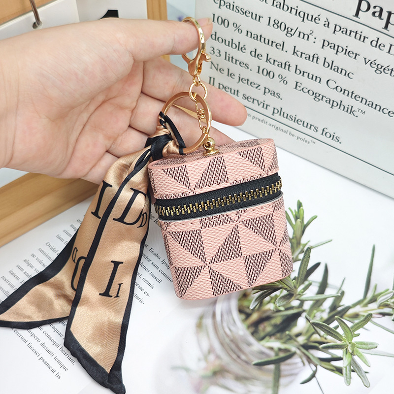 Torba za ključeve od PU, geometrijski uzorak, unisex, mogućnost proširenja