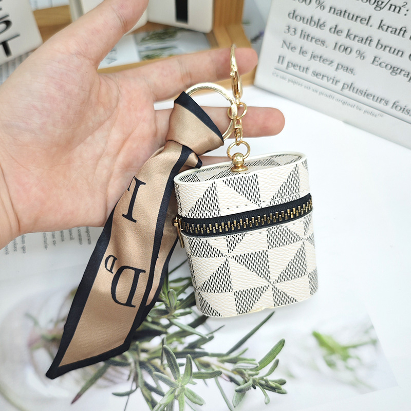 Torba za ključeve od PU, geometrijski uzorak, unisex, mogućnost proširenja