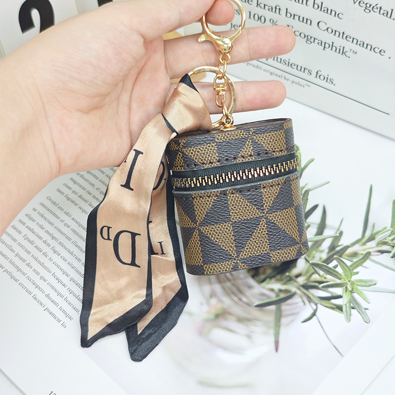 Torba za ključeve od PU, geometrijski uzorak, unisex, mogućnost proširenja