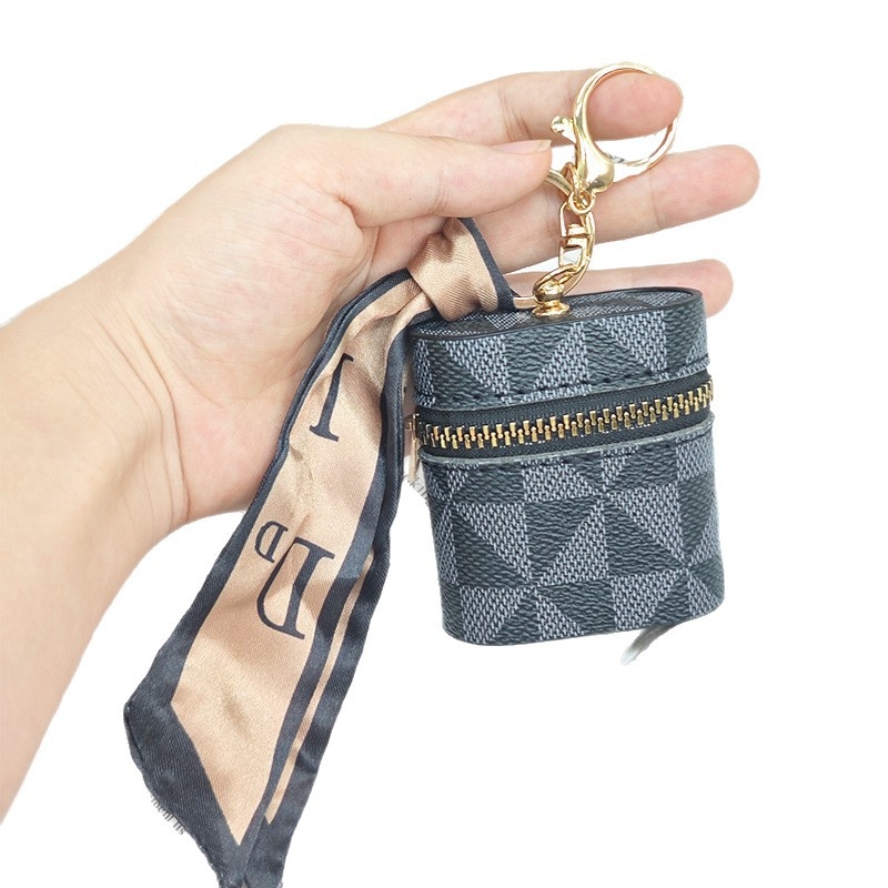 Torba za ključeve od PU, geometrijski uzorak, unisex, mogućnost proširenja