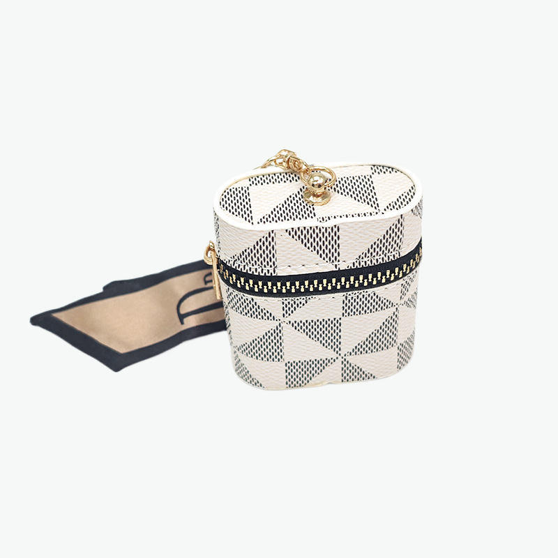 Torba za ključeve od PU, geometrijski uzorak, unisex, mogućnost proširenja