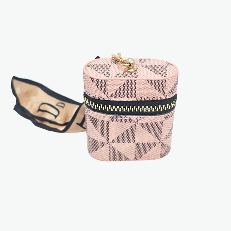 Torba za ključeve od PU, geometrijski uzorak, unisex, mogućnost proširenja