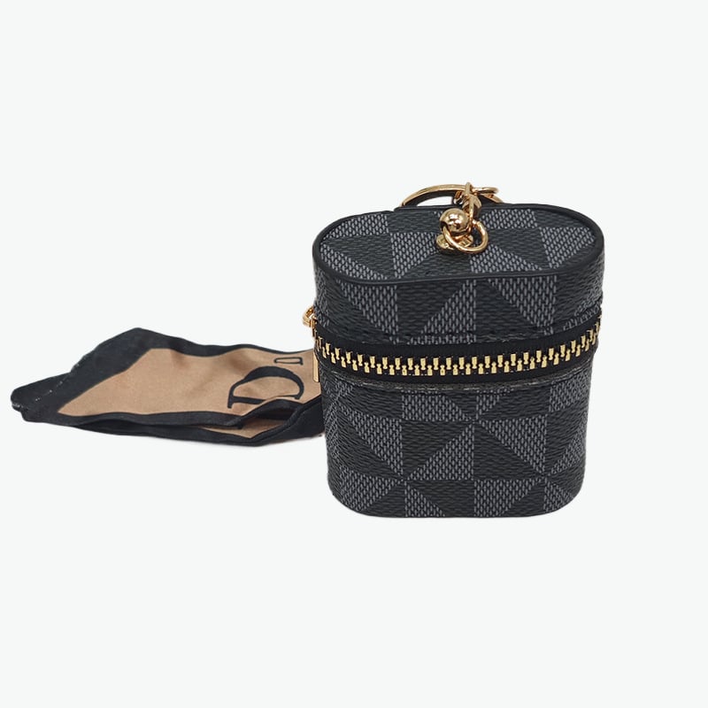 Torba za ključeve od PU, geometrijski uzorak, unisex, mogućnost proširenja