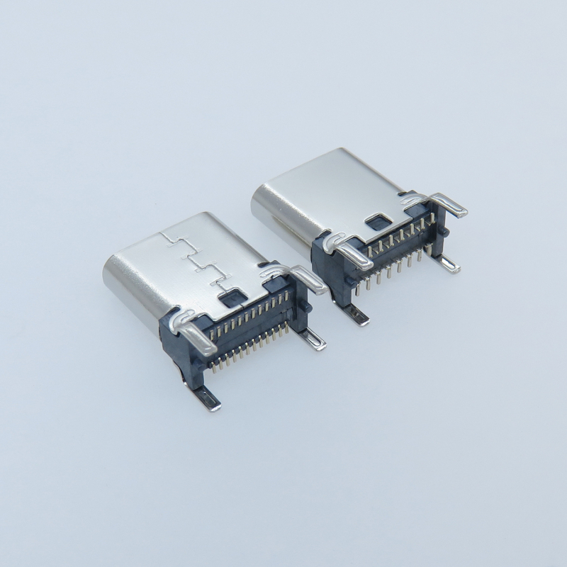 Type-C 16P uspravna priključna plošča, 9,3/10,0/10,5/15,0, Type-C 24P ženski priključak, razmak pinova 7,95 mm