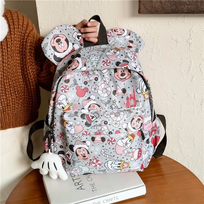 Παιδική σχολική τσάντα με μοτίβο καρτούν princess, νάιλον, εργονομική καμπύλη πλάτης που μειώνει το φορτίο, επεκτάσιμη χωρητικότητα, επένδυση πολυεστέρα-βαμβάκι