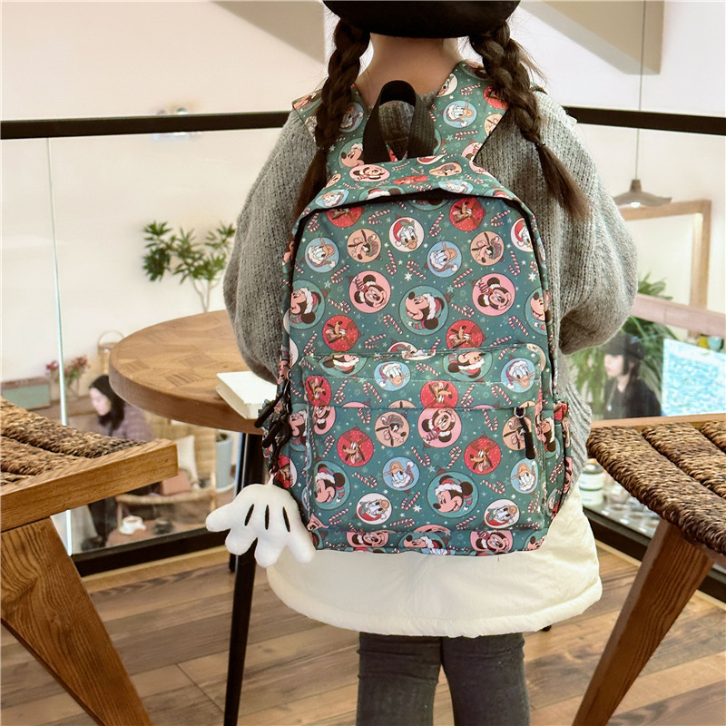 Παιδική σχολική τσάντα με μοτίβο καρτούν princess, νάιλον, εργονομική καμπύλη πλάτης που μειώνει το φορτίο, επεκτάσιμη χωρητικότητα, επένδυση πολυεστέρα-βαμβάκι