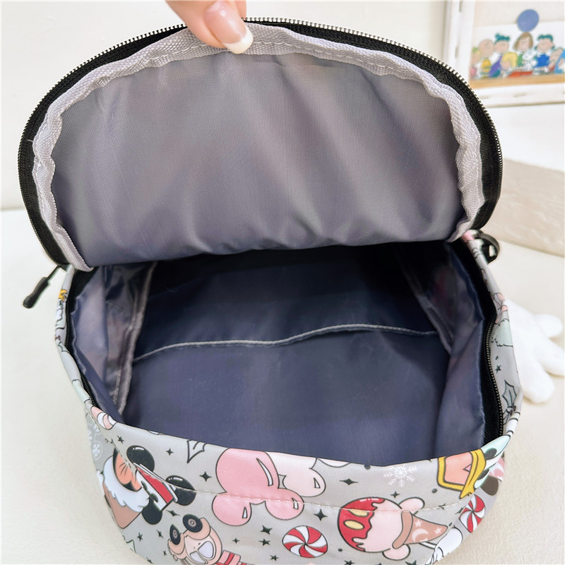 Παιδική σχολική τσάντα με μοτίβο καρτούν princess, νάιλον, εργονομική καμπύλη πλάτης που μειώνει το φορτίο, επεκτάσιμη χωρητικότητα, επένδυση πολυεστέρα-βαμβάκι