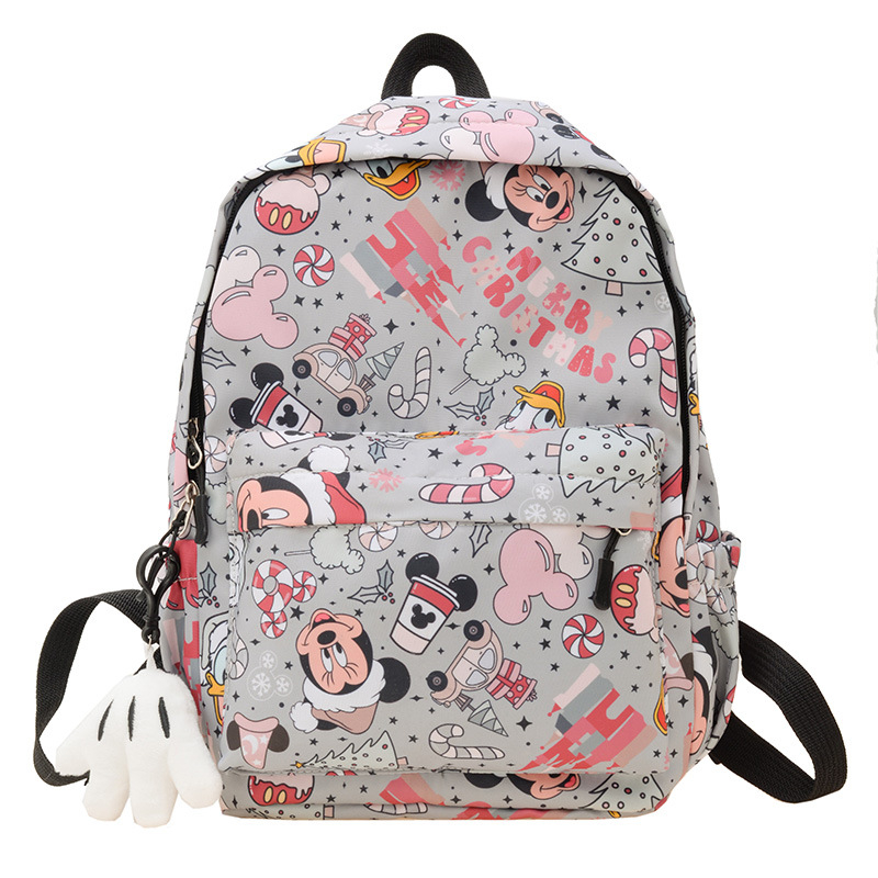 Παιδική σχολική τσάντα με μοτίβο καρτούν princess, νάιλον, εργονομική καμπύλη πλάτης που μειώνει το φορτίο, επεκτάσιμη χωρητικότητα, επένδυση πολυεστέρα-βαμβάκι