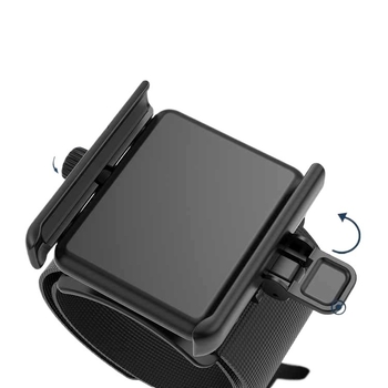 Husă pentru încheietură cu eliberare rapidă pentru telefon - Unisex, pentru condus și ciclism, material: mătase cu motiv floral, model 69850