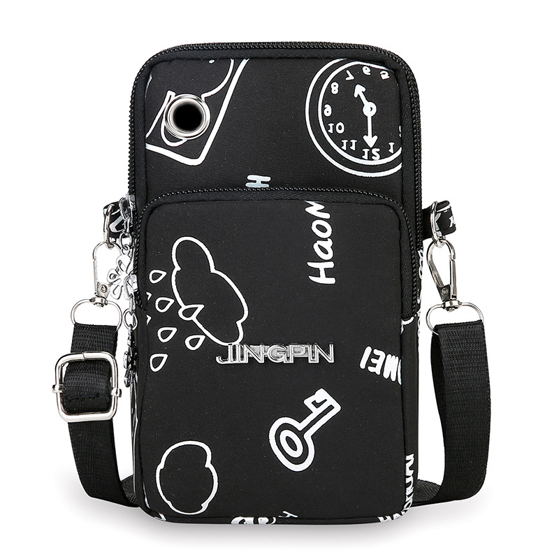 Geantă de braț pentru sporturi în aer liber, material Oxford, căptușeală poliester, unisex, primăvara 2024