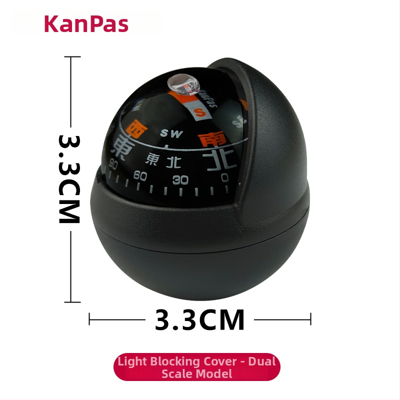 Automobiļu kompasa vadības bumba – augsta precizitāte, spīd, metāla korpuss (Materiāls: Metāls)