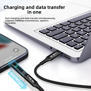 Vadu savienotājs AU2.0PDW30CL alumīnija sakausējums, PD jaudas detektors, USB-C uz Lightning, Apple saderīgs, datorperifērijai