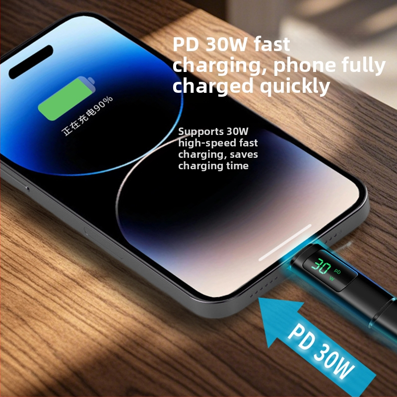 Vadu savienotājs AU2.0PDW30CL alumīnija sakausējums, PD jaudas detektors, USB-C uz Lightning, Apple saderīgs, datorperifērijai