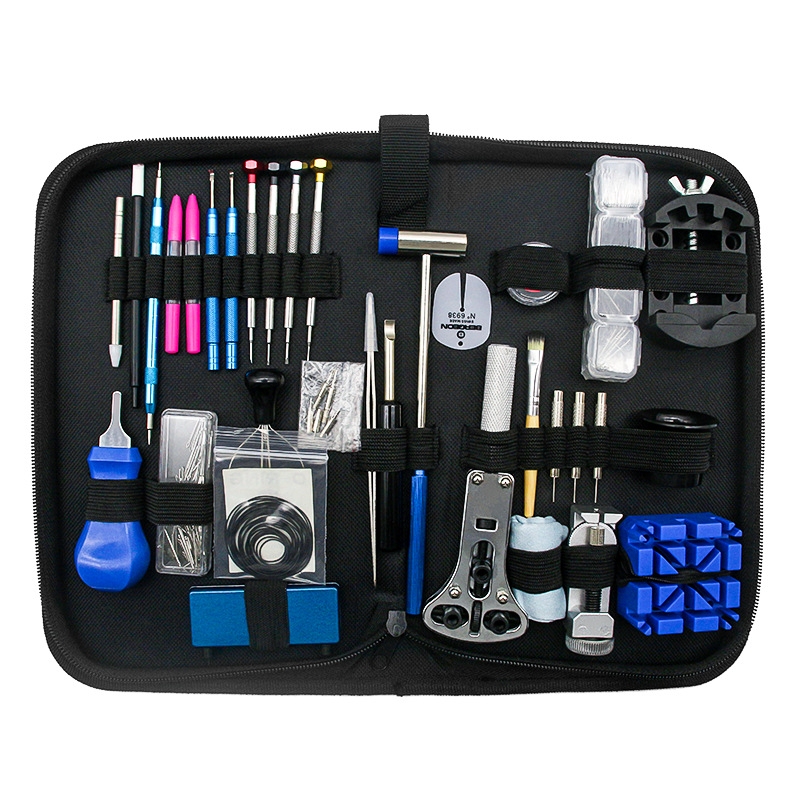 Σετ εργαλείων επισκευής ρολογιών – 33 τεμάχια από χάλυβα άνθρακα, για οικιακή χρήση, βάρος 0,82