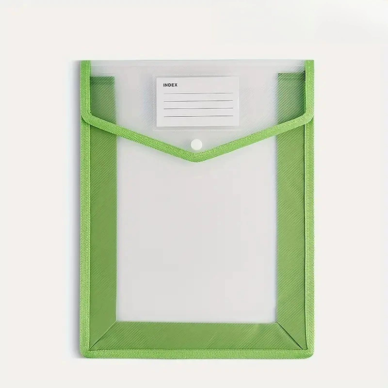 Τσάντα εγγράφων γραφείου με κλείσιμο snap, πλαστικό, τετράγωνο σχήμα, κάθετη υφαντή υφή