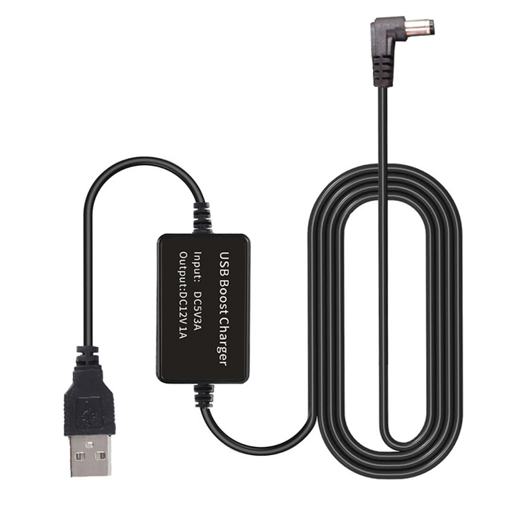 RJ11 csatlakozós DC-DC tápegység autó dash cam és radar detektor számára, 12V1A, 10W, 1,5 m