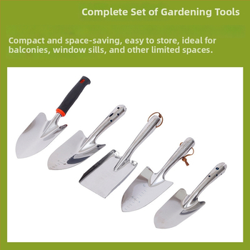 Неръждаема стоманена градинска лопатка за копаене на пясък навън, домашно градинарство и засаждане на цветя, инструмент за балконско засаждане