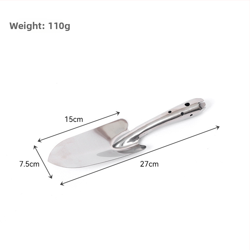 Неръждаема стоманена градинска лопатка за копаене на пясък навън, домашно градинарство и засаждане на цветя, инструмент за балконско засаждане