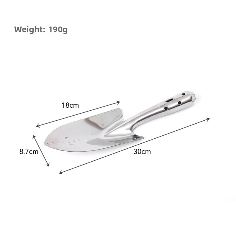 Неръждаема стоманена градинска лопатка за копаене на пясък навън, домашно градинарство и засаждане на цветя, инструмент за балконско засаждане