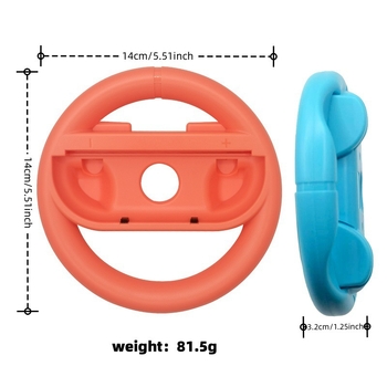 Joy-Con vairavimo ratai Switch – 2 vnt rinkinys, ABS, 230 g, suderinamas su Joy-Con, 12+ metų