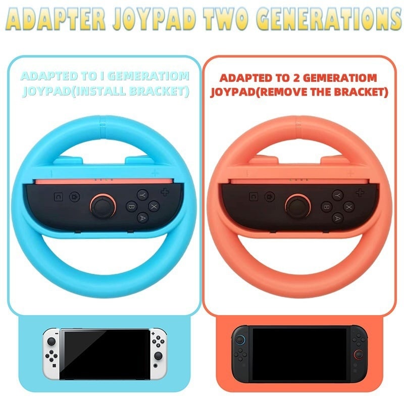 Joy-Con vairavimo ratai Switch – 2 vnt rinkinys, ABS, 230 g, suderinamas su Joy-Con, 12+ metų