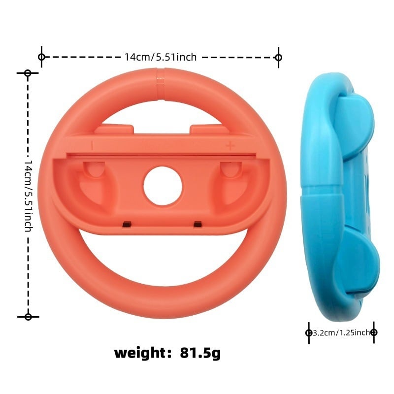 Joy-Con vairavimo ratai Switch – 2 vnt rinkinys, ABS, 230 g, suderinamas su Joy-Con, 12+ metų