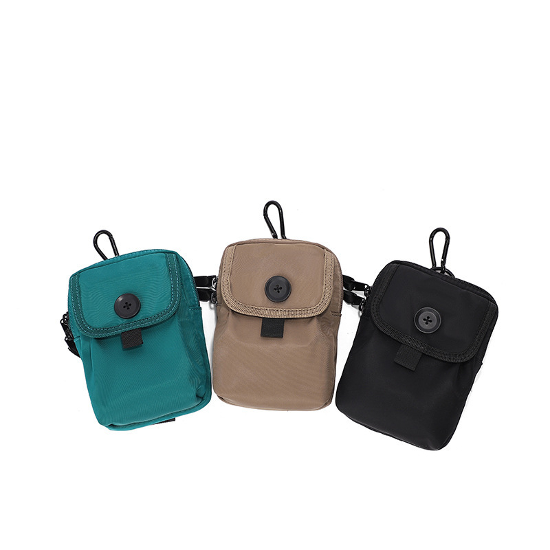 Torba za mobitel Unisex, najlon, zatvarač, džep za ID, uspravni kvadratni oblik