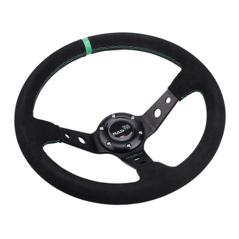 Suede sporta stūre, modelis STW025, zīmols RASTP, universāla saderība.