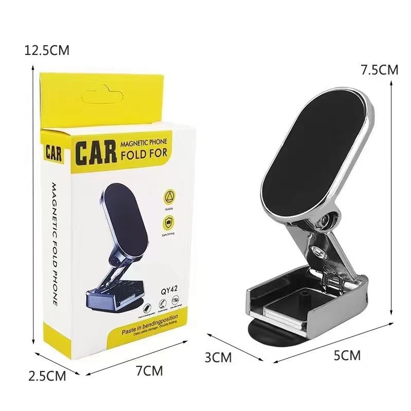 Držač za telefon u automobilu – magnetski, sklopivi, 360° rotacija, otpornost na podrhtavanje, univerzalni