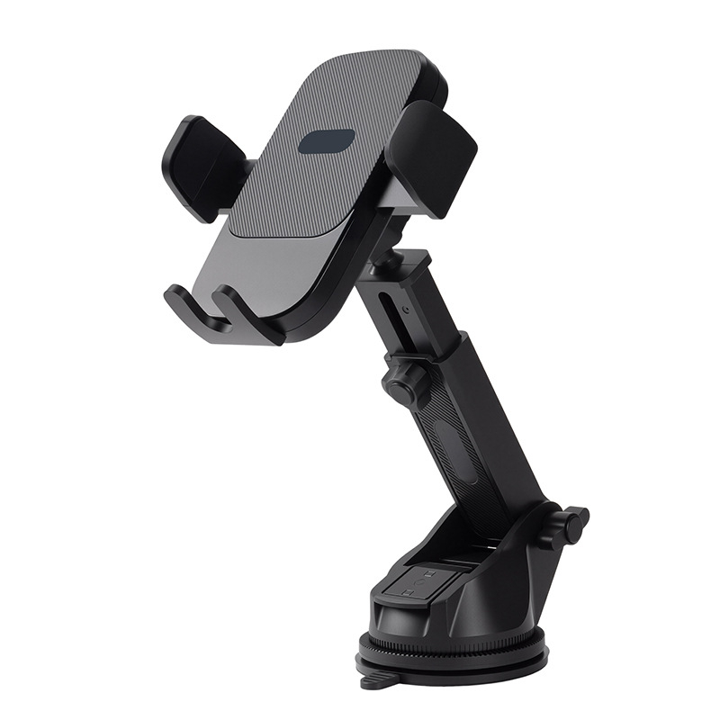 Auto držač za telefon, podesiv po visini, sklopiv, s velikom vakuumskom čašom, 360° rotacija, universalni držač ploče.