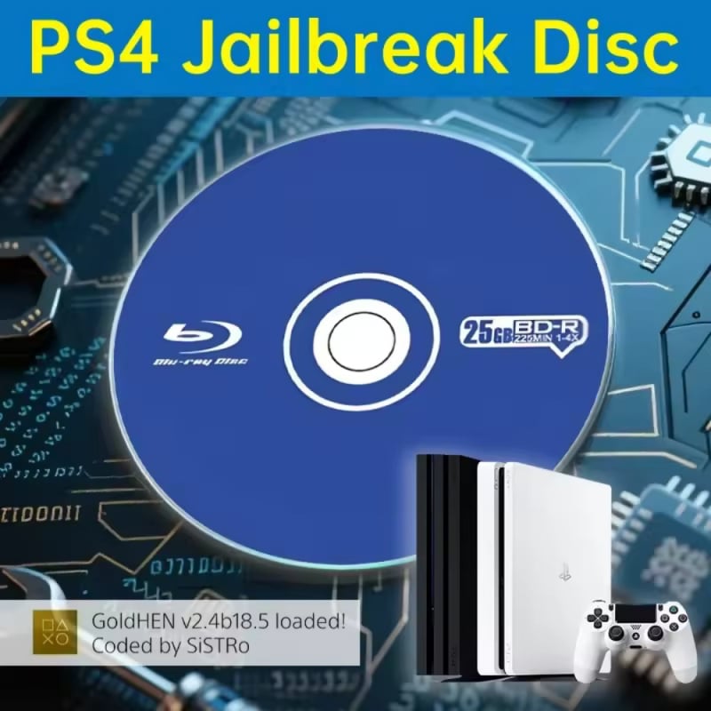 Jailbreak įrankis PS4/PS5 – Crack įrankis, CD/DVD laikymo dėžutė, PC medžiaga, 1 paketas