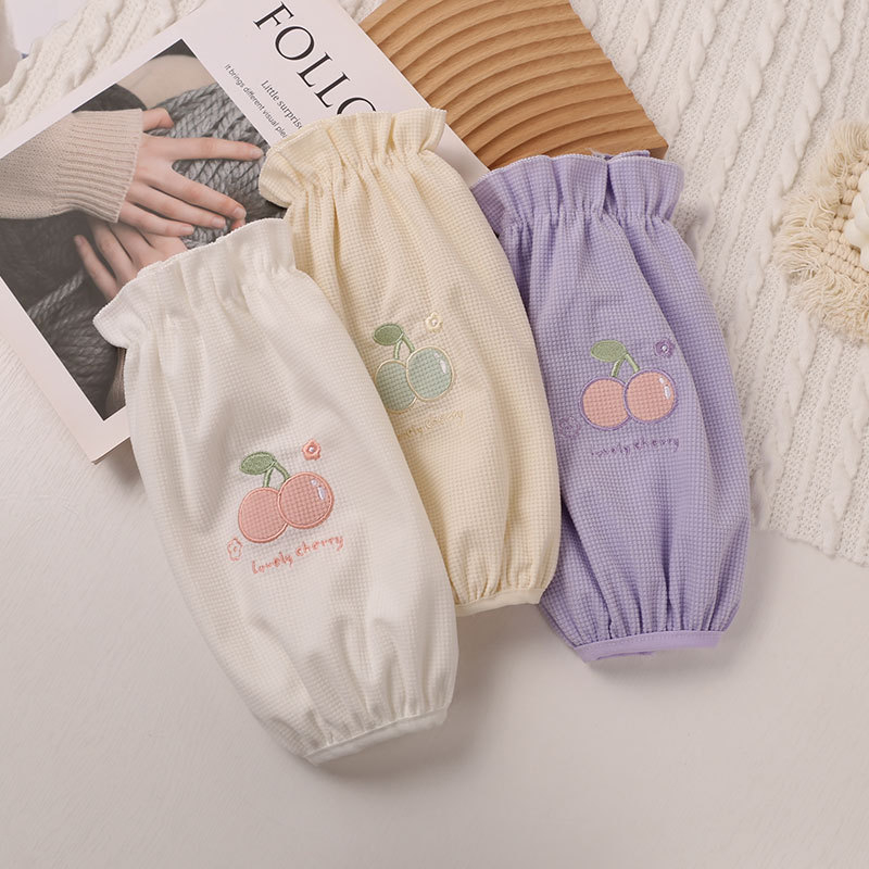 Γυναικείες μανίκια γραφείου - μοτίβο κερασιού, πολυεστέρας, μινιμαλιστικό στυλ, αντιβρωμιά, μάρκα Konoha fei